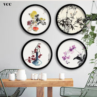 Round Wooden Picture Frames Creative Gift DIY Wall Hanging Wood Picture Holder Wall Mounted Photo Frame Round Home Decoration - Buy online at  Vibe In Cart.