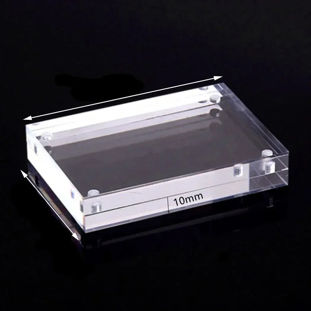 1 Pc Transparent Photo Frame Acrylic Magnetic Display Frame Poster Display Stand 3/5mm For Room Desk Home Decoration - Buy online at  Vibe In Cart.