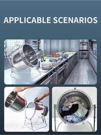 Stainless Steel Stir Fryer, Large Capacity Automatic Flipping and Cooking Machine, Home Outdoor Barbecue, Kitchen - Buy online at  Vibe In Cart.