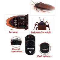 Trick Electric Cockroach Pet RC Simulation Spider Robotic Remote Control Ant Toy Halloween Xmas Mini Gift for Adult Prank Insect