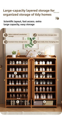Wall mounted shoe rack, home entrance, multi-layer storage, artifact storage, dormitory, dust-proof shoe cabinet, entrance - Buy online at  Vibe In Cart.