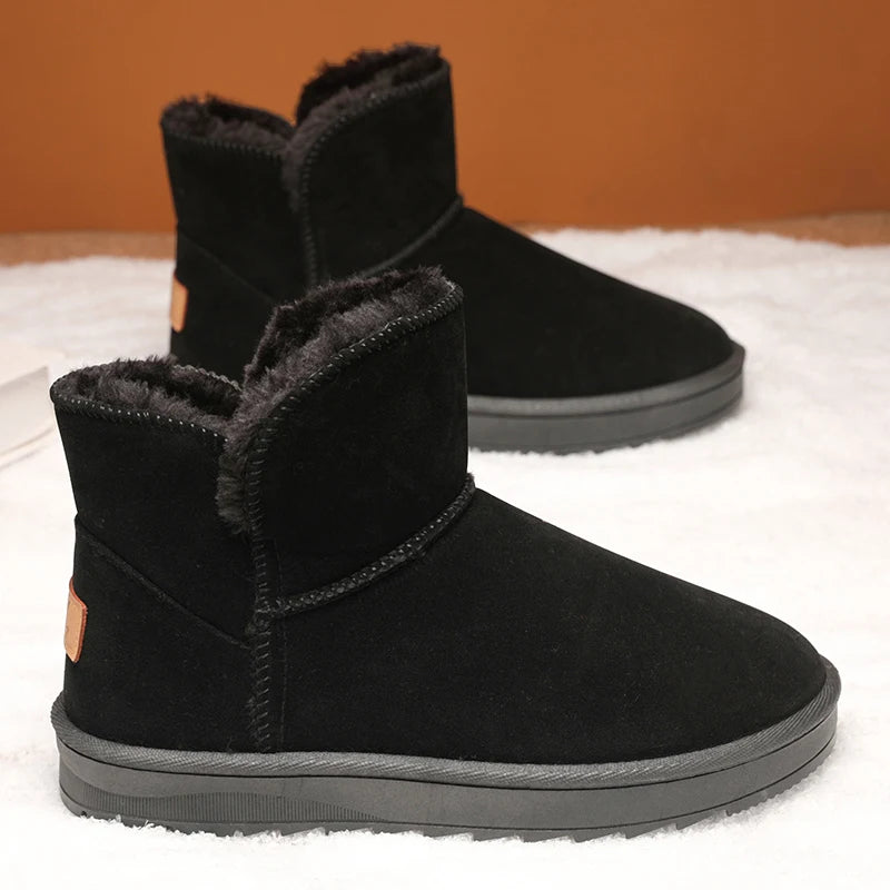 New winter fashion: thick-soled snow boots, men's and women's thickened warm cotton shoes, and casual women's boots - Buy online at  Vibe In Cart.