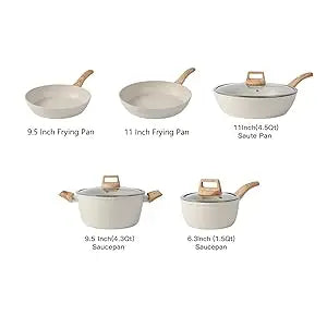 16PCS  Pots and Pans Set Non Stick Cookware Set Nonstick with Cooking SetAnd 21-piece sets are available for selection - Buy online at  Vibe In Cart.