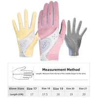 Breathable Women's Golf Gloves Comfortable Wear Resistant Outdoor Sports Gloves Soft Durable PU Leather Golf Mittens - Buy online at  Vibe In Cart.