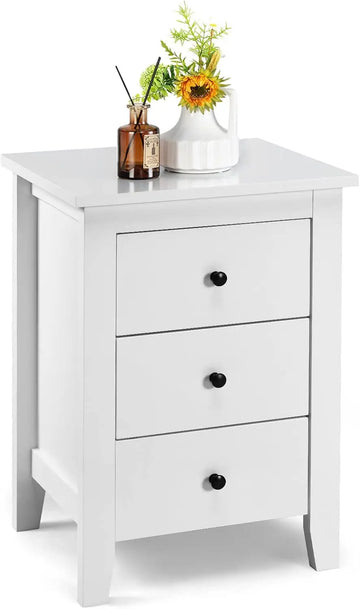Nightstand with Drawers 3 Drawers, End Table with Large Storage Space Suitable for Bedroom and Living Room, Solid Structure and - Buy online at  Vibe In Cart.