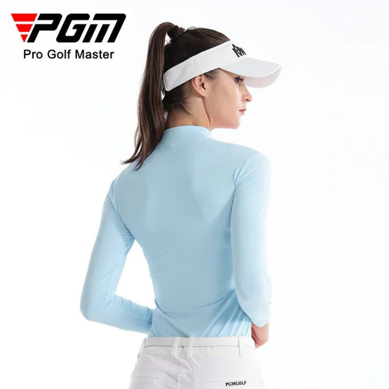 PGM Golf Ice Silk Bottom Coat Shading Sunscreen Long-sleeved T-shirt Ice Silk Shirt Summer Ultra-thin Cool Money YF001 - Buy online at  Vibe In Cart.