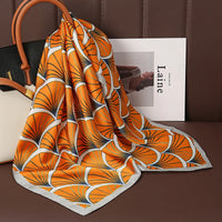 Square Satin Silk Scarf for Women, Casual All Seasons
