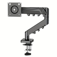 Adjustable Gas Spring Single Monitor Arm for 13-32 Inch Screens with Clamp Stand