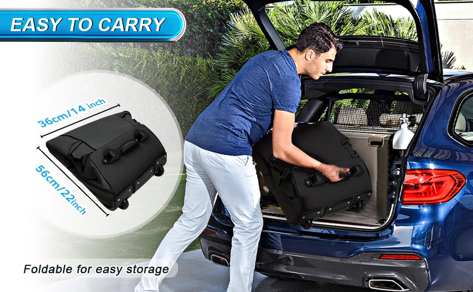 Golf Travel Bag Heavy Duty With Wheels 900D Polyester Foldable