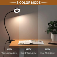 LED Reading Lights 360°Flexible Gooseneck Dimmable Table Lamp Clip On Indoor Bedroom Eye Protection Desk Light Book Clamp Lamp - Buy online at  Vibe In Cart.