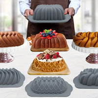 Silicone Bakeware Set Versatile Cake Molds Non-Stick Flower & Assorted Shapes Baking Pans Muffins Chocolates Moulds - Buy online at  Vibe In Cart.