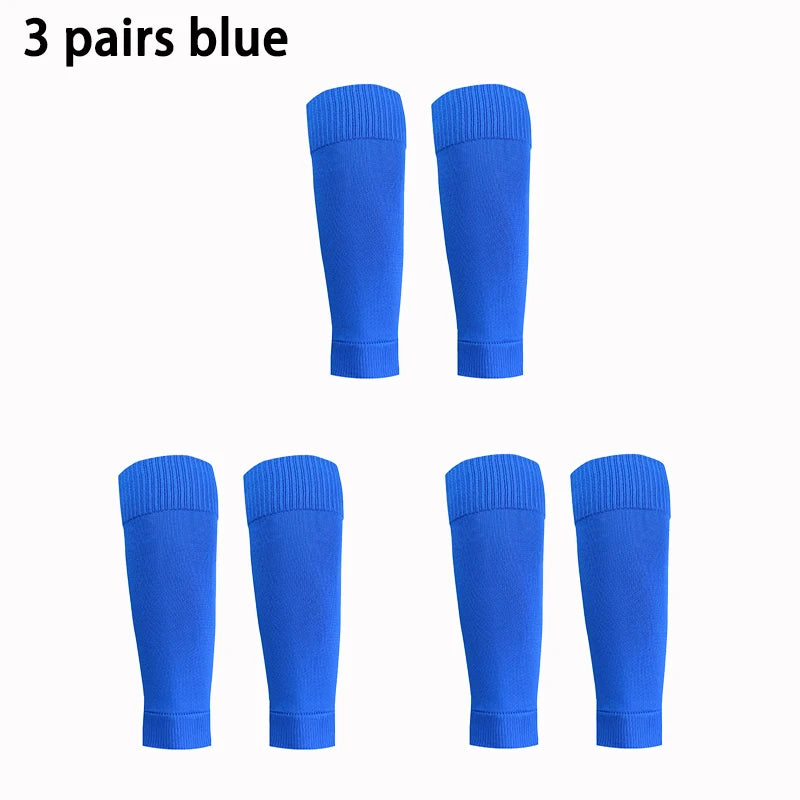 3 pairs New Football Socks Shin Pads Leg Cover Men Women Grip Cutsocks - Buy online at  Vibe In Cart.