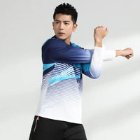 2023 New Style Print Badminton Shirts Men Sport Training Quick-dry Wicking Long Sleeve Casual Tennis Ping Pong Volleyball Tee - Buy online at  Vibe In Cart.