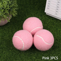 1/3Pcs 65MM Ladies Beginners Durable Practice Tennis Ball Tennis Balls Wear-Resistant Highly Elastic Training Balls For Club - Buy online at  Vibe In Cart.
