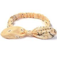 Women's Geometric Acrylic Elastic Headbands with Cross Knot