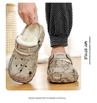 Men's Winter Outdoor Slippers Detachable Warm Furry EVA