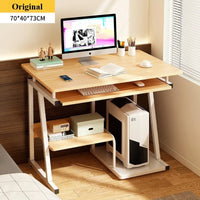 Small Computer Desk for Small Spaces Writing Table with Stand Keyboard Tray Monitor Storage for Home Office, Laptop Desk - Buy online at  Vibe In Cart.