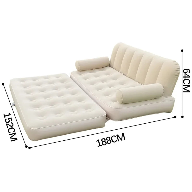 Seat Outdoor Inflatable Sofa Lazy Inflatable Sofa Bed Camping Inflatable Mattress Foldable Air Mattress Electric Inflation Pump - Buy online at  Vibe In Cart.