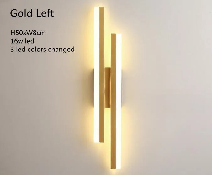 LED Indoor Wall Mounted Lamp with Iron Body and Acrylic Shade