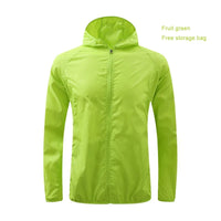 Hooded UV Waterproof Nylon Golf Jacket Unisex Foldable