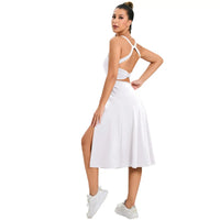 Women Tennis Dress  One Piece Gym Sports Fitness Yoga Casual Skirt Outdoor Golf Suit Badminton Dress Women Sportswear