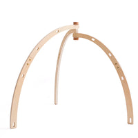 Foldable Wooden Baby Play Gym with Rattle, Mobile and Sensory Toys