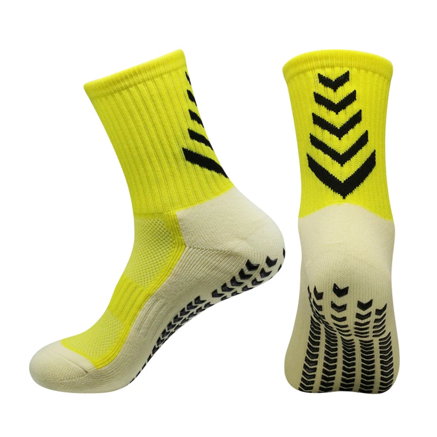 1 Pair New Men Women Soft Breathable Anti-slip Football Socks Running Soccer Basketball Badmintion Cycling Sports Grip Socks - Buy online at  Vibe In Cart.