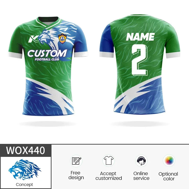 Unisex Short Sleeve Polyester Soccer Jersey With Sublimated Print, Sizes 2-5XL