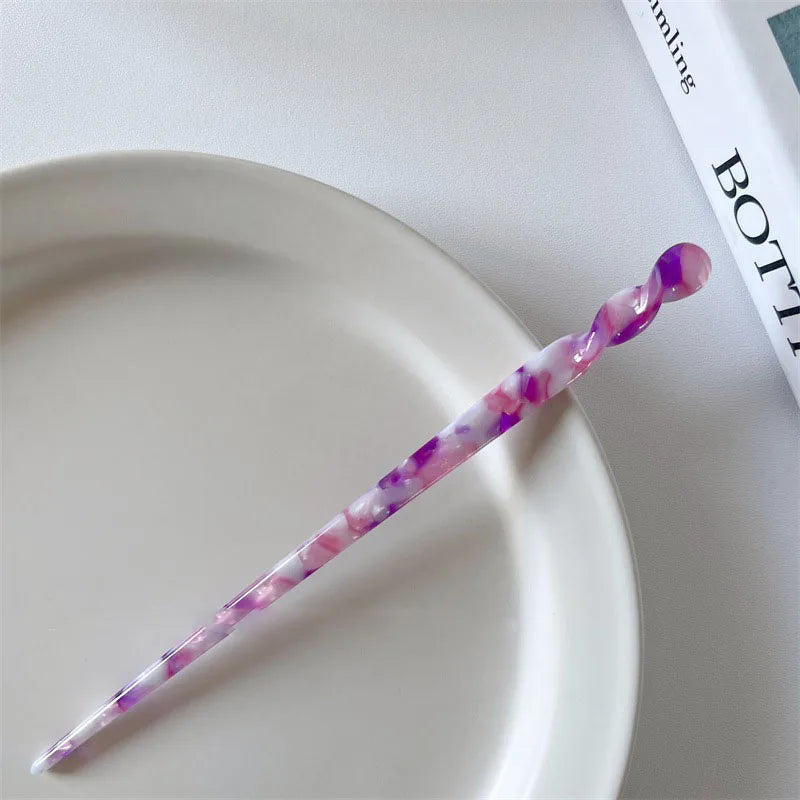 Women's Chopstick Shaped Acrylic and Zinc Alloy Hair Sticks