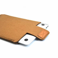 Wool Felt Slim Laptop Sleeve for 11-15 Inch Devices, Solid Color