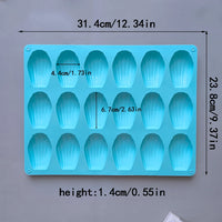 1pc 18 Cavity Madeleine Silicone Cake Mold Shell shaped Chocolate Cookie Biscuit Mould Handmade Silicone Bakeware Tools - Buy online at  Vibe In Cart.