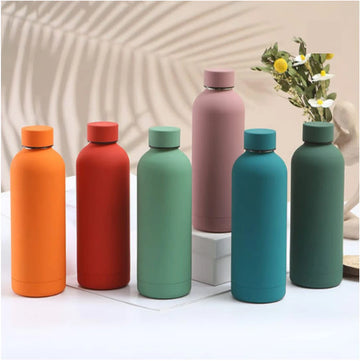 Double Wall Stainless Steel Insulated Tumbler Customizable Thermos Water Bottle with Vacuum Sealed Lid for Hot And Cold Beverage - Buy online at  Vibe In Cart.