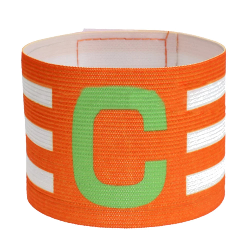 Adjustable Elastic Polyester Soccer Captain Armband for Training