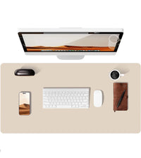 Large Non-Slip PU Leather Office Desk Mat for Mouse and Laptop Pad