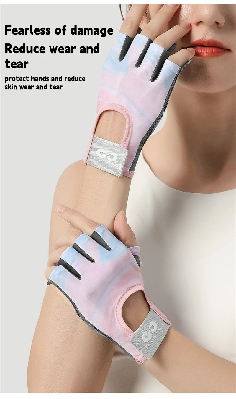 RNABAU Women Cycling Bicycle Gloves Half Finger Gym Gloves Men Mitten Breathable Anti-slip Glove Fitness Sport Training Gloves - Buy online at  Vibe In Cart.