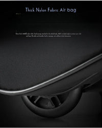 Nylon Single Layer Foldable Golf Aviation Bag with Pulley in Black