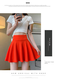 Summer Women's Skirts Fashion Sexy Mini Elastic Pleated Sun Skirts For School Girl Uniform Korean Black High Waist Tennis Skirts - Buy online at  Vibe In Cart.