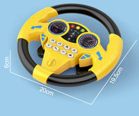 Educational Infant Steering Wheel Toy with Flashing Lights and Sounds
