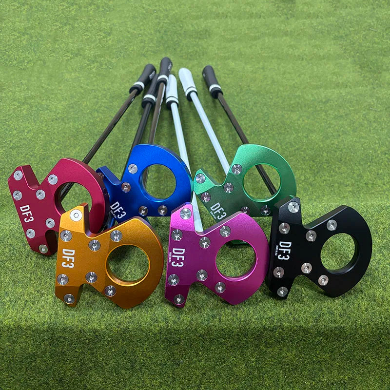 Right-Handed Golf Putter with Steel Shaft, 33-36 Inches, Black White