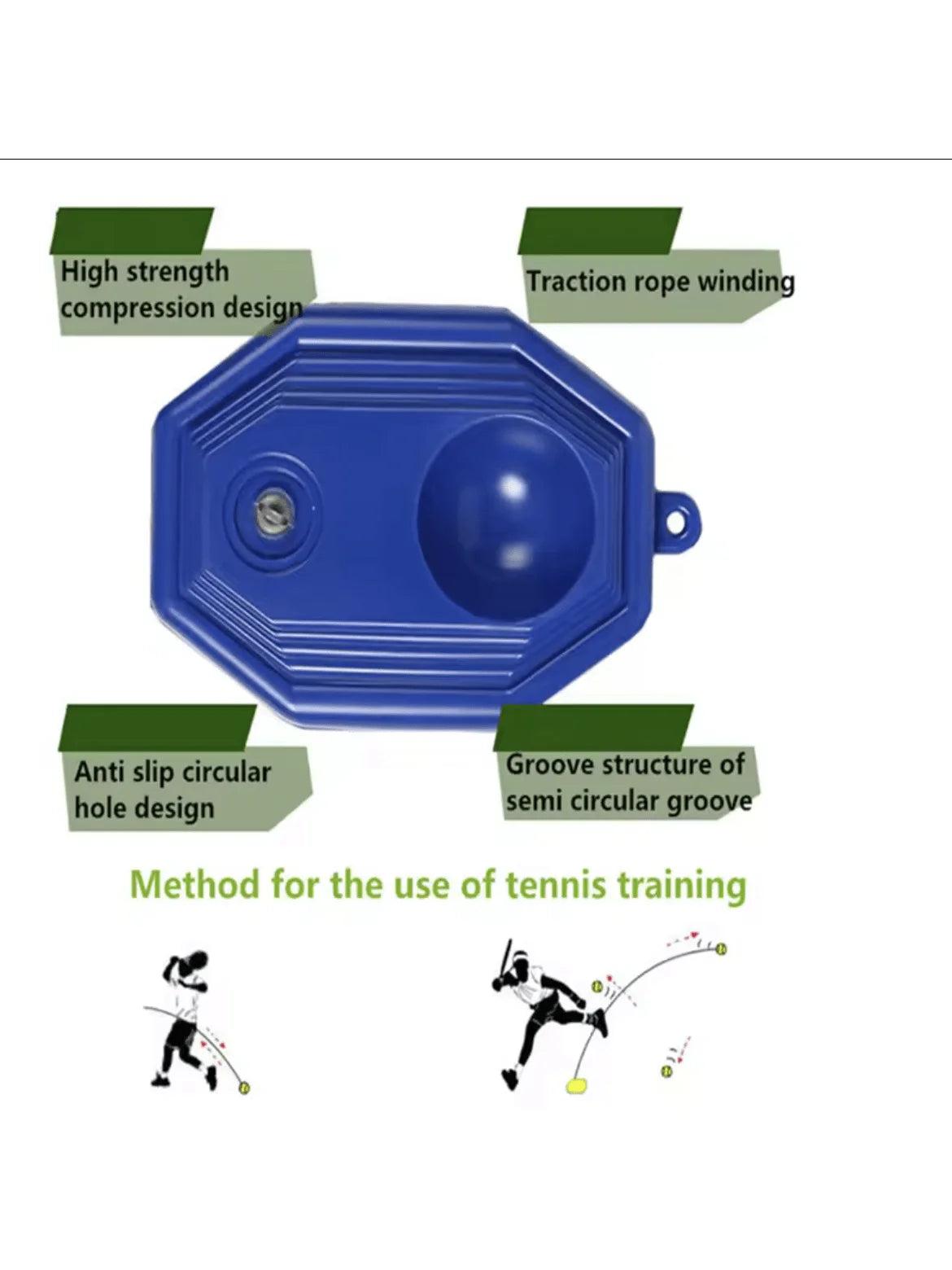 1 Set Tennis Trainer With Tennis Bounce Ball And Practice Ropes, Suitable For Indoor Outdoor Tennis Training - Buy online at  Vibe In Cart.