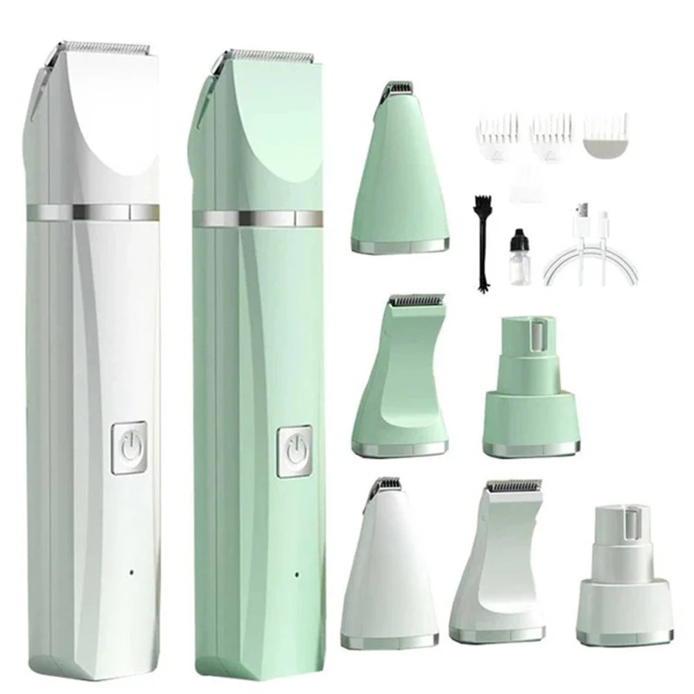Professional 4-in-1 Electric Pet Grooming Tool Set Dog Hair Clippers USB Rechargeable Pets Haircut Trimmer Shaver Cats Supplies - Buy online at  Vibe In Cart.