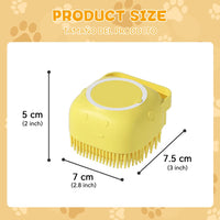 Dog Bath Brush Silicone Pet Shampoo Brush Soap Dog Scrubber Cat Massage Grooming Wash Comb Soft Rubber Puppy Clean Brush - Buy online at  Vibe In Cart.