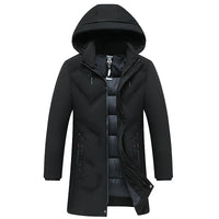 Top Grade Designer New Brand Men Parka Jacket Thick Casual Fashion Windbreaker Hooded Quilted Bubble Coats Long Mens Clothes - Buy online at  Vibe In Cart.