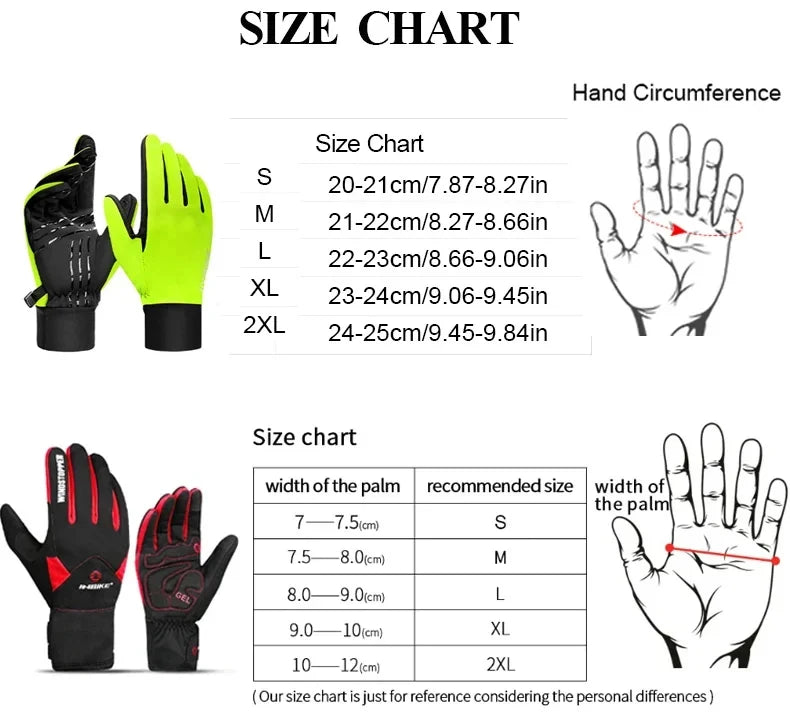 INBIKE Winter Cycling Gloves for Men Women Warm Fleece Biking Glove for Riding Bicycle Gloves Waterproof Touchscreen Accessories - Buy online at  Vibe In Cart.