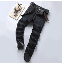 New Men Light Luxury Stretch Slim Fit Pants Comfortable Soft Business Fashion Straight Casual Denim Trousers Male Brand Clothing - Buy online at  Vibe In Cart.