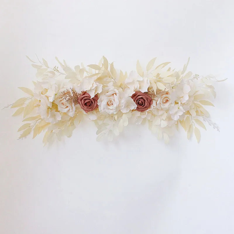 65cm Wedding Arch Flowers White Rose Decorative Floral Swag for Lintel Artificia Centerpieces for Door Window Home Decoration - Buy online at  Vibe In Cart.