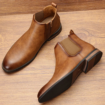 Size 7~13 Men Chelsea Boots  Ankle Boots soft leather Men Boots - Buy online at  Vibe In Cart.
