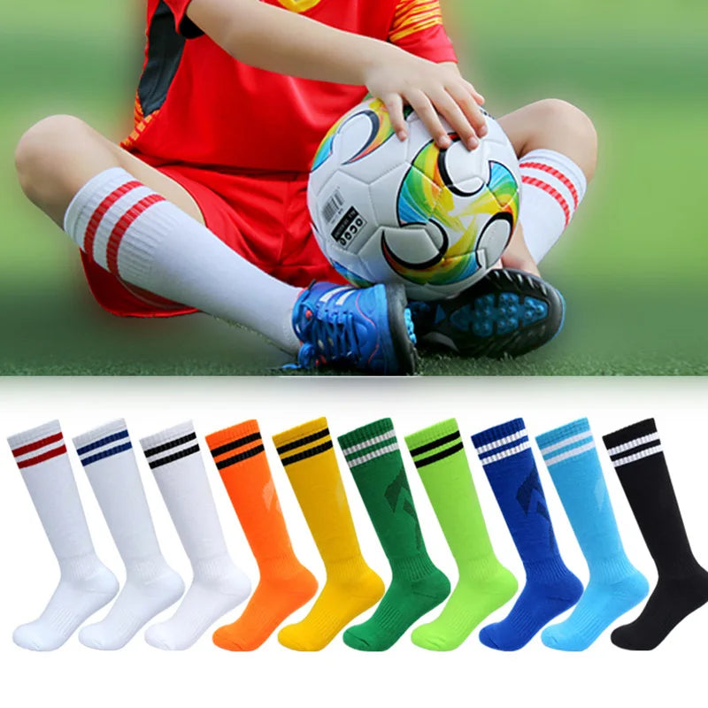 Football Socks Kids Children Soccer Stockings High Quality Long Tube Knee Cotton Legging Baseball Running Sport Boy Girl Socks - Buy online at  Vibe In Cart.