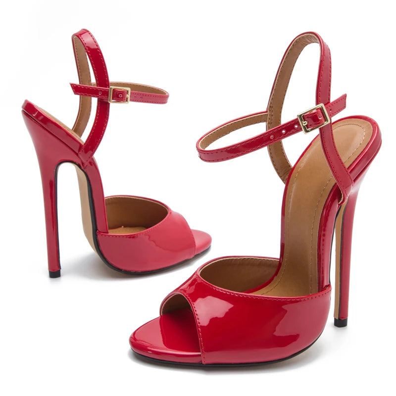 Women's Sandals 2025 Summer Shoes High Heels Hey Si Mey Sexy Black Red Party Slingback Dance Wedding Fetish Shoes Large Size - Buy online at  Vibe In Cart.