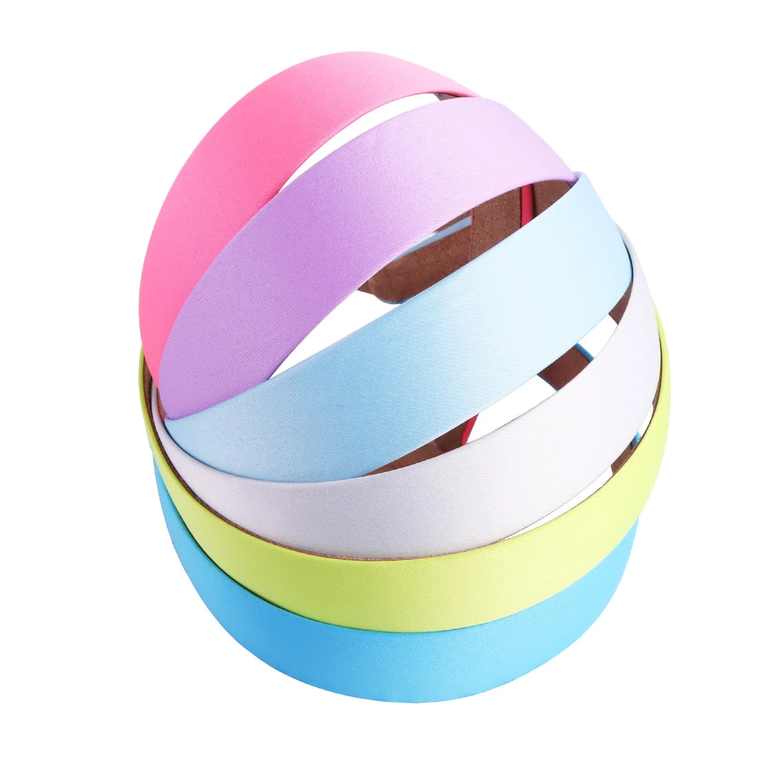 1/2pcs Plain 3CM Wide Satin Headband Girls Fabric Covered Resin Hairbands Plastic Hair Hoop Kids Elastic Bands Hair Accessories - Buy online at  Vibe In Cart.